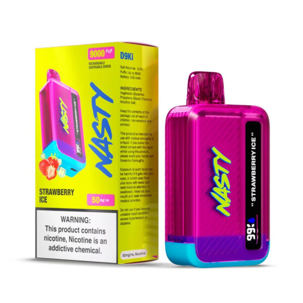 NASTY Bar – 9 000 Puffs – Strawberry Ice
